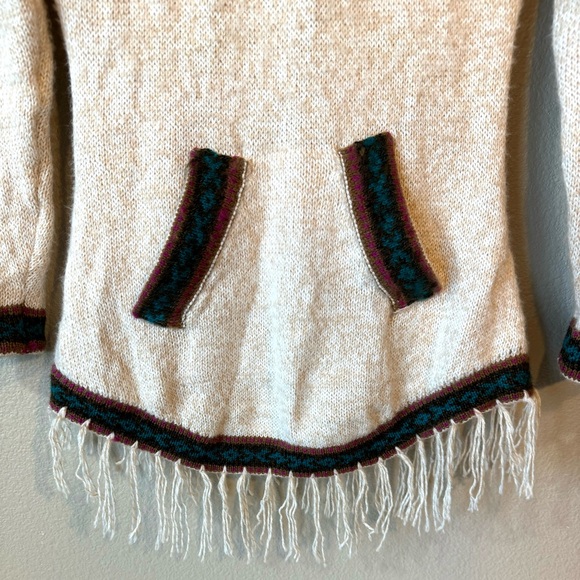 Albinaas Alpaca Aztec Cream Hoodie | Size S - Picture 3 of 8